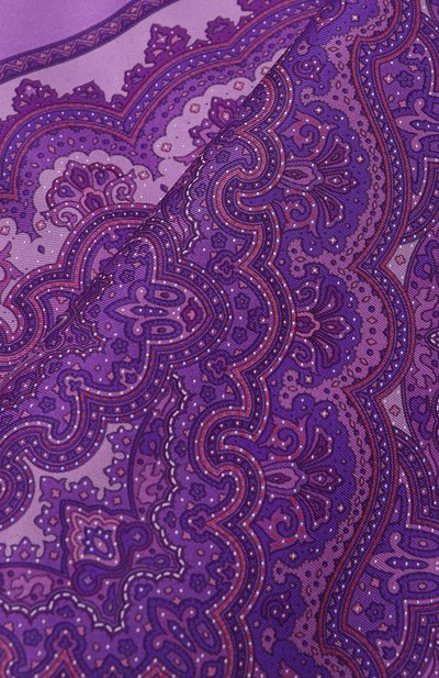 Шелковый платок STEFANO RICCI фиолетового цвета по цене 23500 руб., арт. FZSR5/95016, фото 2 Шелковый платок STEFANO RICCI, арт. FZSR5/95016, фото 2