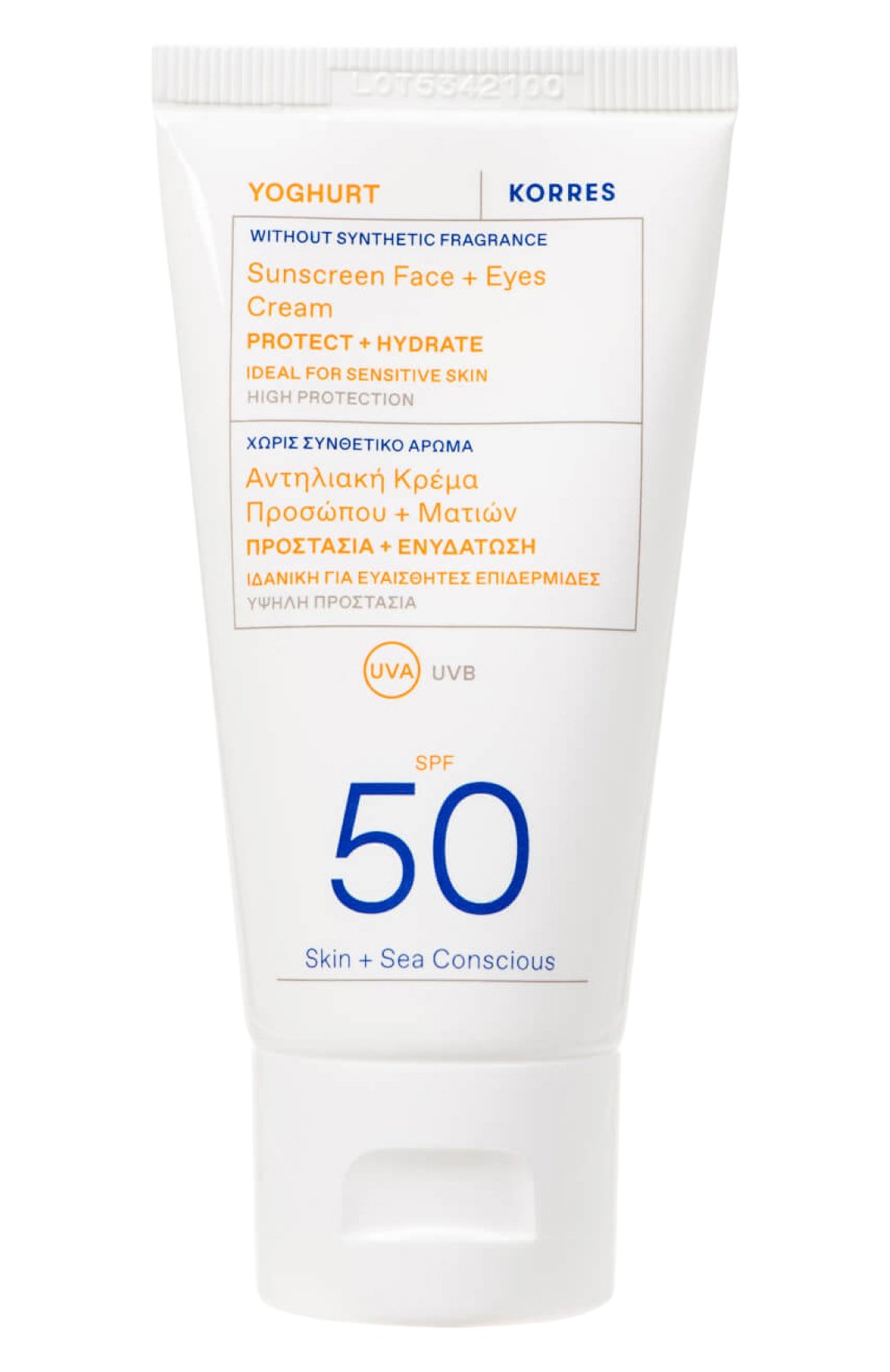 Солнцезащитный крем для лица и области вокруг глаз spf50 (50ml) KORRES, арт. 5203069126420, фото 1