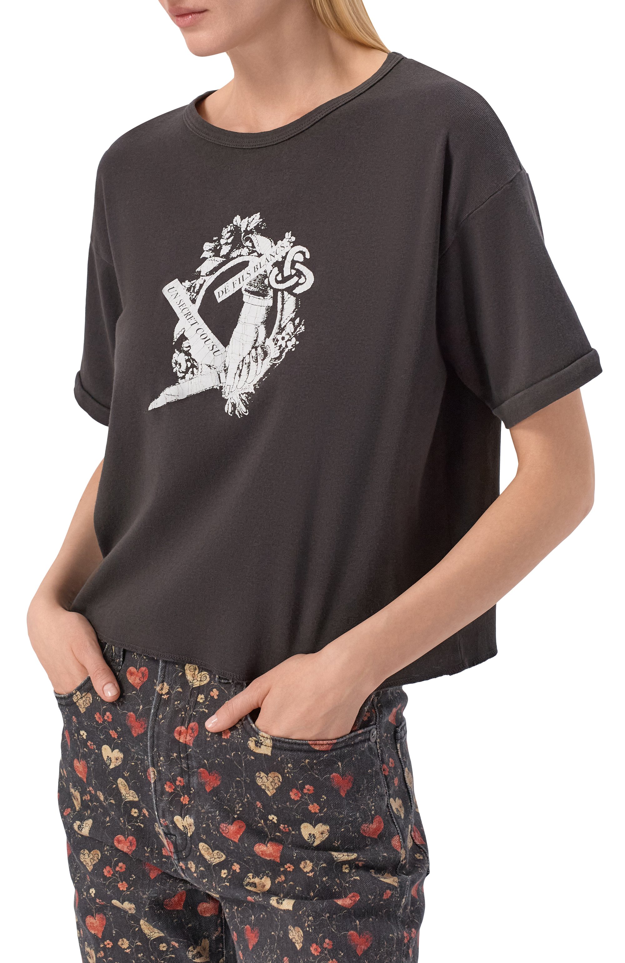 Хлопковая футболка ENFANTS RICHES DEPRIMES черного цвета по цене 92600 руб., арт. 120-567/C0TT0N, фото 3 Хлопковая футболка ENFANTS RICHES DEPRIMES, арт. 120-567/C0TT0N, фото 3