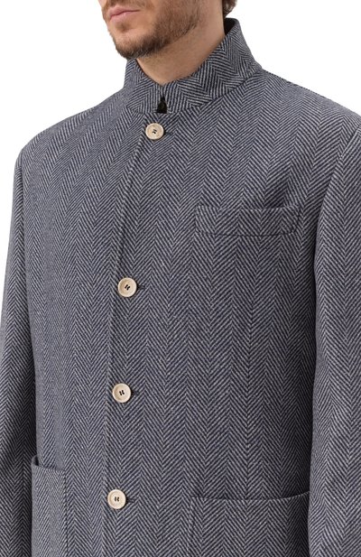 Куртка из шерсти и шелка BRUNELLO CUCINELLI синего цвета по цене 416500 руб., арт. MY4436265, фото 5 Куртка из шерсти и шелка BRUNELLO CUCINELLI, арт. MY4436265, фото 5