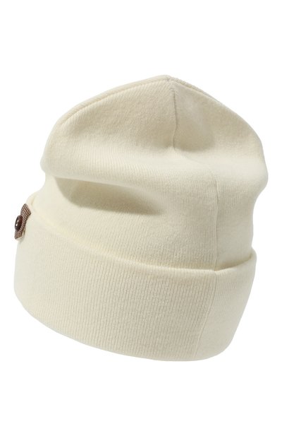 Кашемировая шапка BRUNELLO CUCINELLI молочного цвета по цене 75100 руб., арт. M12135689P, фото 3 Кашемировая шапка BRUNELLO CUCINELLI, арт. M12135689P, фото 3