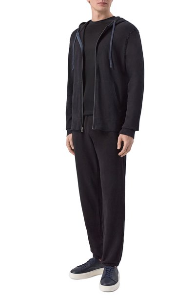 Хлопковая футболка CAPOBIANCO черного цвета по цене 22800 руб., арт. 20M660.MK00., фото 2 Хлопковая футболка CAPOBIANCO, арт. 20M660.MK00., фото 2