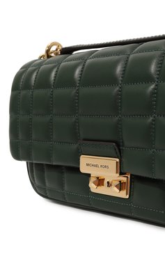 Женская сумка tribeca MICHAEL MICHAEL KORS зеленого цвета, арт. 30R4G2RL7L | Фото 3 (Материал: Натуральная кожа; Материал сплава: Проставлено; Драгоценные камни: Проставлено; Ремень/цепочка: На ремешке; Размер: medium)