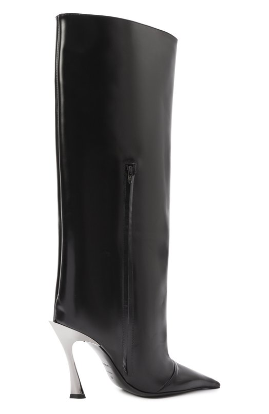 Кожаные сапоги Mugler MUWFW2425SC053_CL001 Чёрный  MUWFW2425SC053_CL001 Фото 5