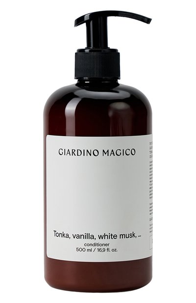 Женский питательный кондиционер для волос tonka, vanilla, white musk (500ml) GIARDINO MAGICO, арт. 4640200324238