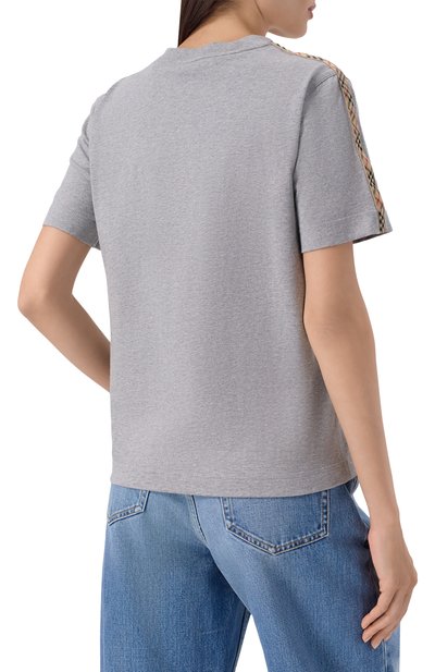 Хлопковая футболка BURBERRY, арт. 8122521, фото 4