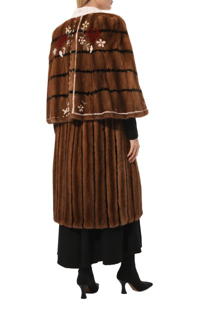 Шуба из норки FENDI коричневого цвета по цене 4415000 руб., арт. FNF81F A5NH, фото 4 Шуба из норки FENDI, арт. FNF81F A5NH, фото 4