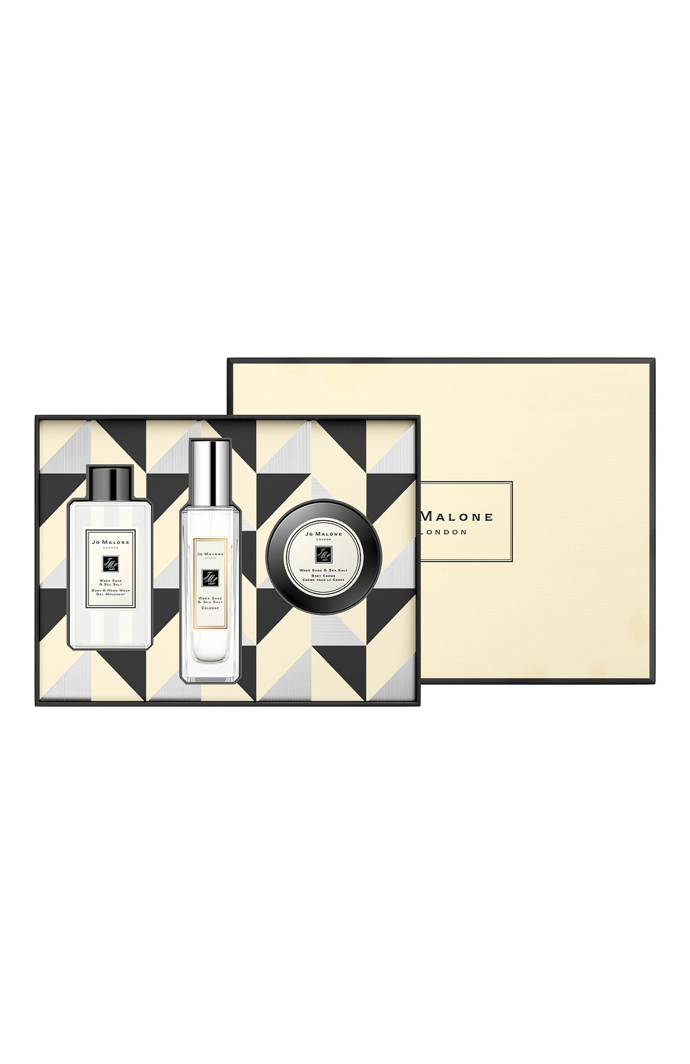 Подарочный набор wood sage & sea salt JO MALONE LONDON бесцветного цвета по цене 7700 руб., арт. LARR-01, фото 1 Подарочный набор wood sage & sea salt JO MALONE LONDON, арт. LARR-01, фото 1
