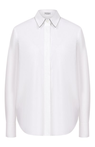 Женская хлопковая рубашка BRUNELLO CUCINELLI, арт. M0091MA606