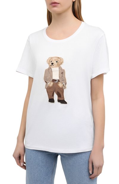 Хлопковая футболка RALPH LAUREN, арт. 293829127, фото 3