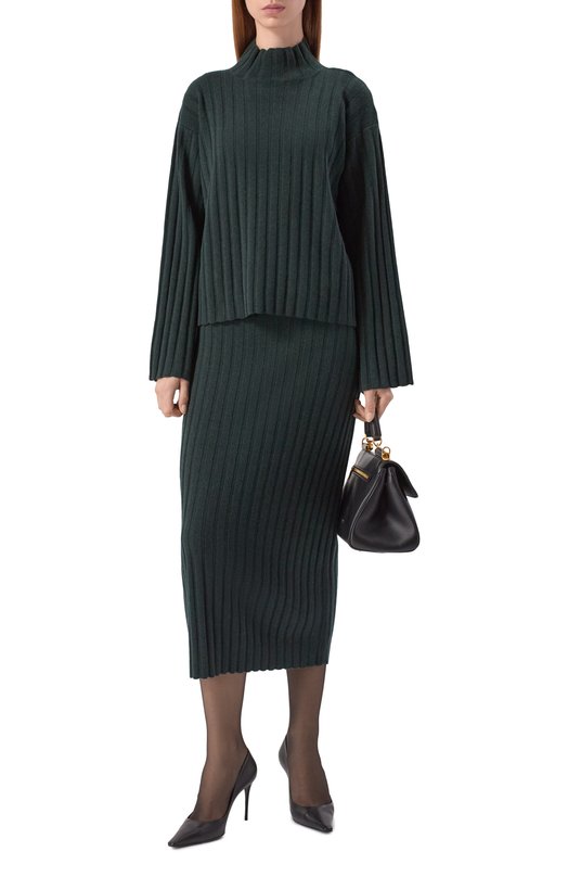 Кашемировый свитер Agnona K210038E/1K120NE Зелёный  K210038E/1K120NE Фото 2