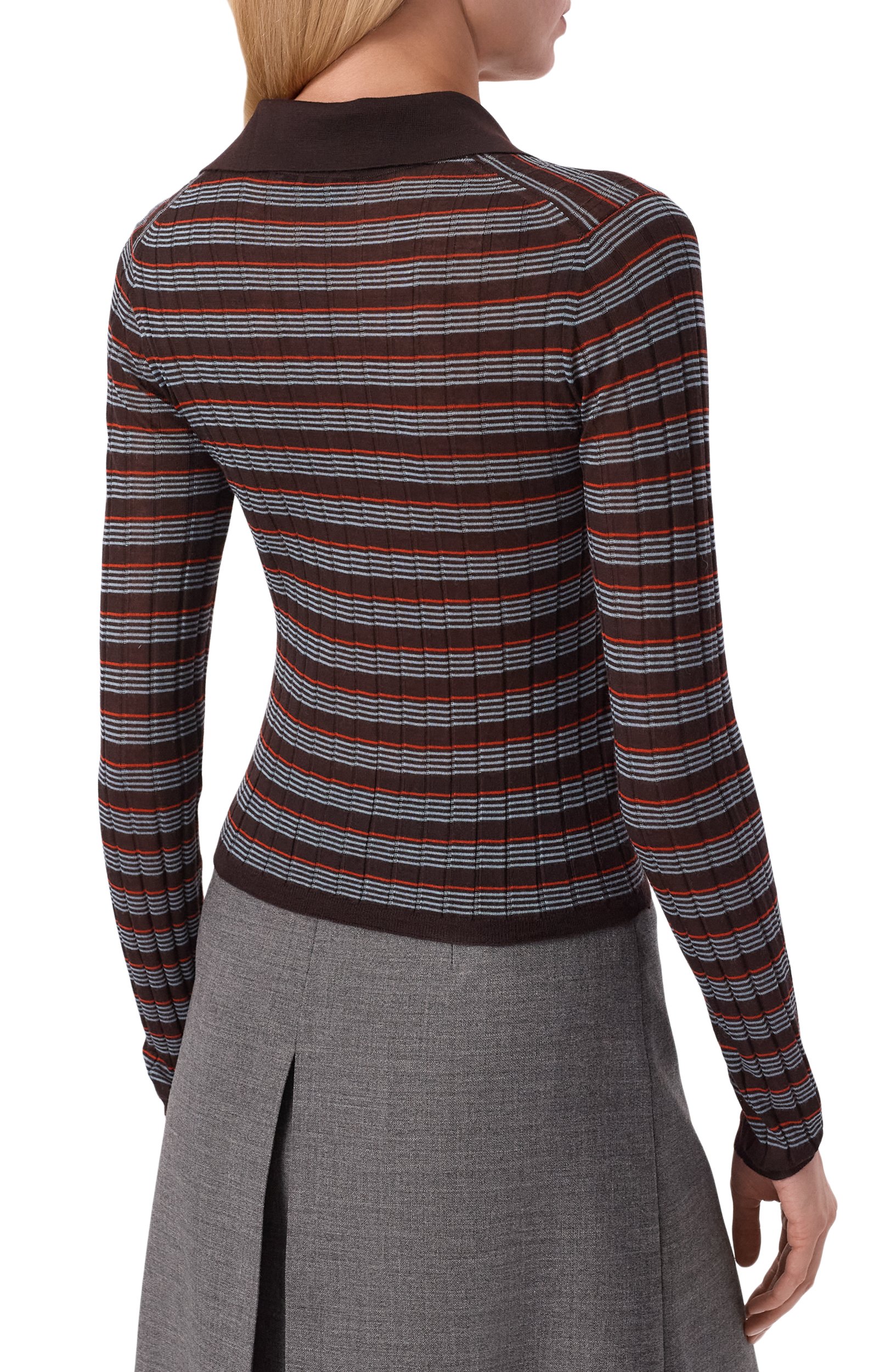 Поло из кашемира и шелка PRADA, арт. P24G3A/6289, фото 4