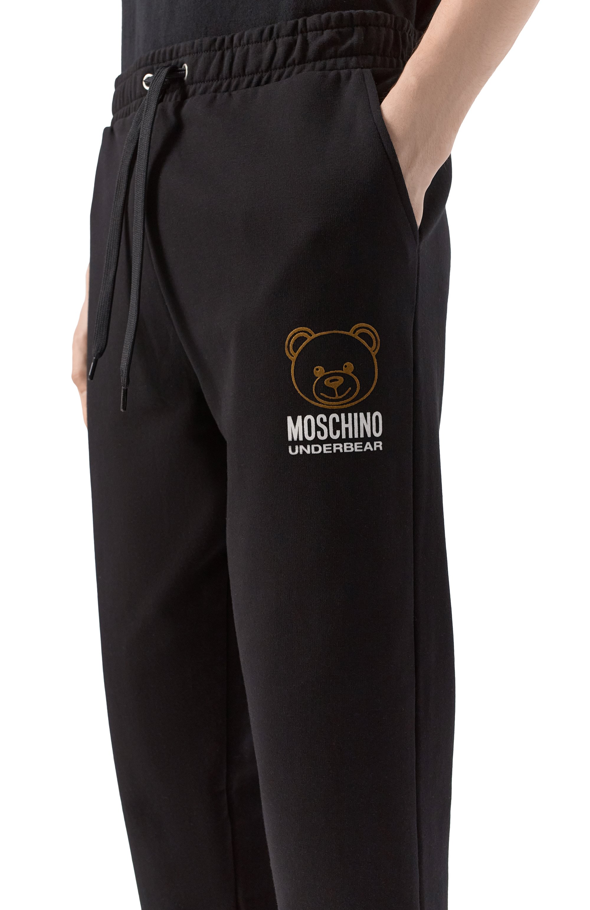 Хлопковые домашние джоггеры MOSCHINO, арт. A6814/4424, фото 5