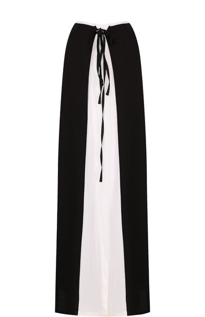 Юбка-макси из вискозы с контрастной вставкой ANN DEMEULEMEESTER, арт. 1801-1760-150-098, фото 1