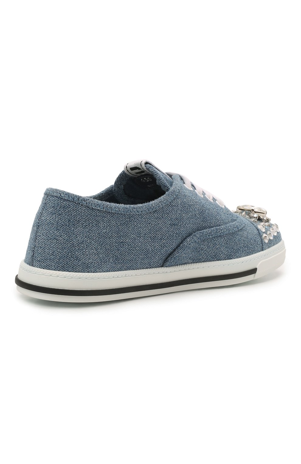 Текстильные кеды MIU MIU, арт. 5E450D-AJ6-F0008-005, фото 5