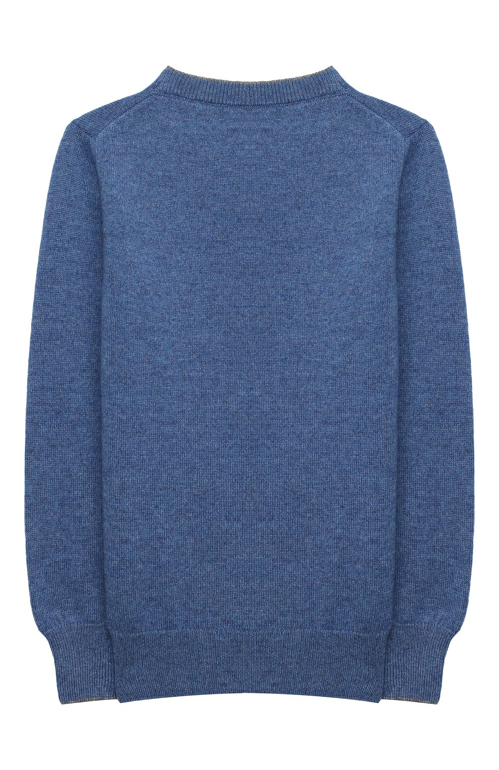 Кашемировый пуловер BRUNELLO CUCINELLI синего цвета по цене 47950 руб., арт. B22M10000B, фото 2 Кашемировый пуловер BRUNELLO CUCINELLI, арт. B22M10000B, фото 2