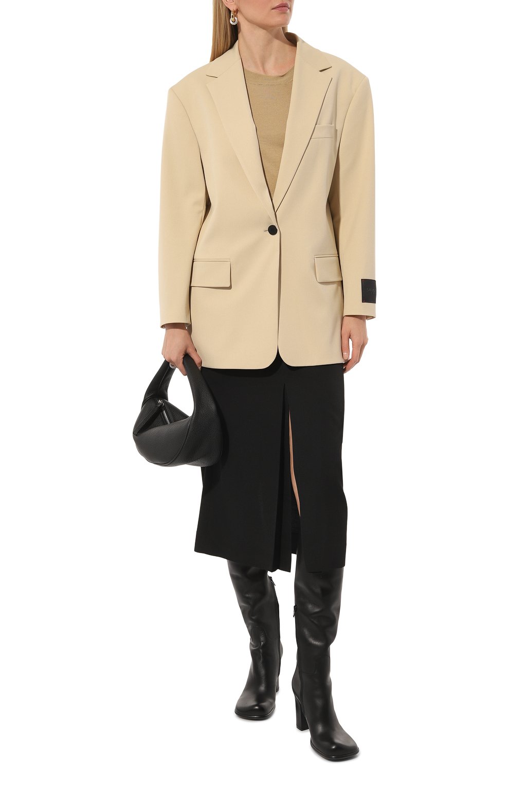 Жакет HUGO кремового цвета по цене 29950 руб., арт. 50489257, фото 2 Жакет HUGO, арт. 50489257, фото 2