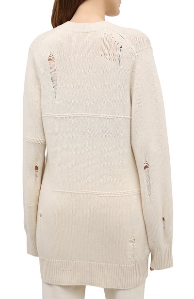 Шерстяной кардиган HELMUT LANG бежевого цвета по цене 39650 руб., арт. L01HW706, фото 4 Шерстяной кардиган HELMUT LANG, арт. L01HW706, фото 4