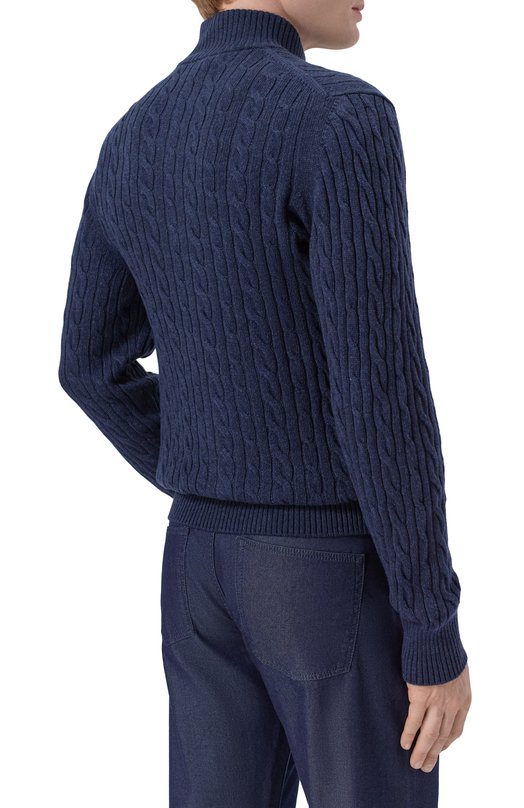 Кашемировый свитер Loro Piana FAD7358 Синий  FAD7358 Фото 4