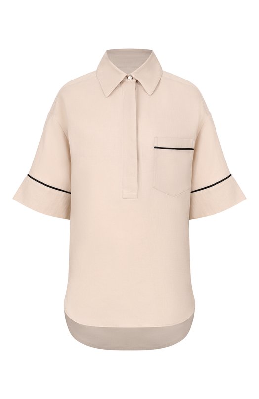 Льняная рубашка Agnona TD1109E/U3049E Бежевый TD1109E/U3049E