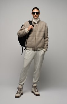 Мужской текстильный рюкзак area MONCLER черного цвета, арт. G2-09A-5A601-00-02T02 | Фото 6 (Ремень/цепочка: На ремешке; Материал: Текстиль; Размер: large; Сумки-технические: Рюкзаки - большие)
