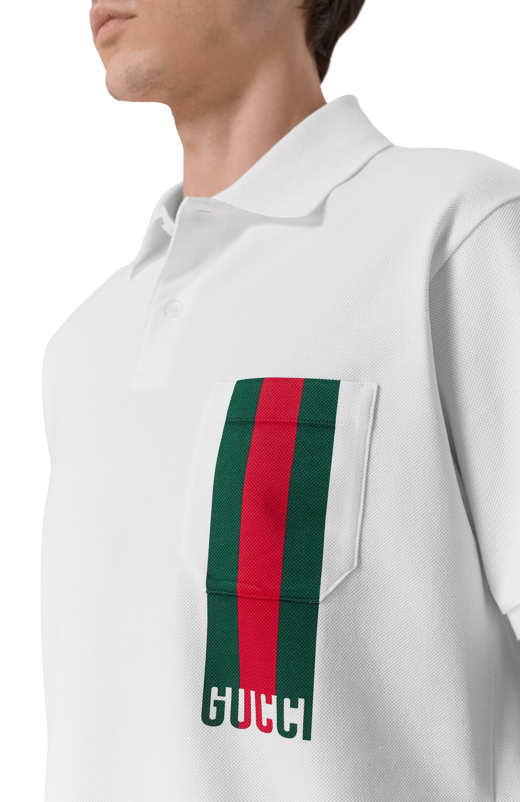 Хлопковое поло GUCCI, арт. 784422/XJG17, фото 5