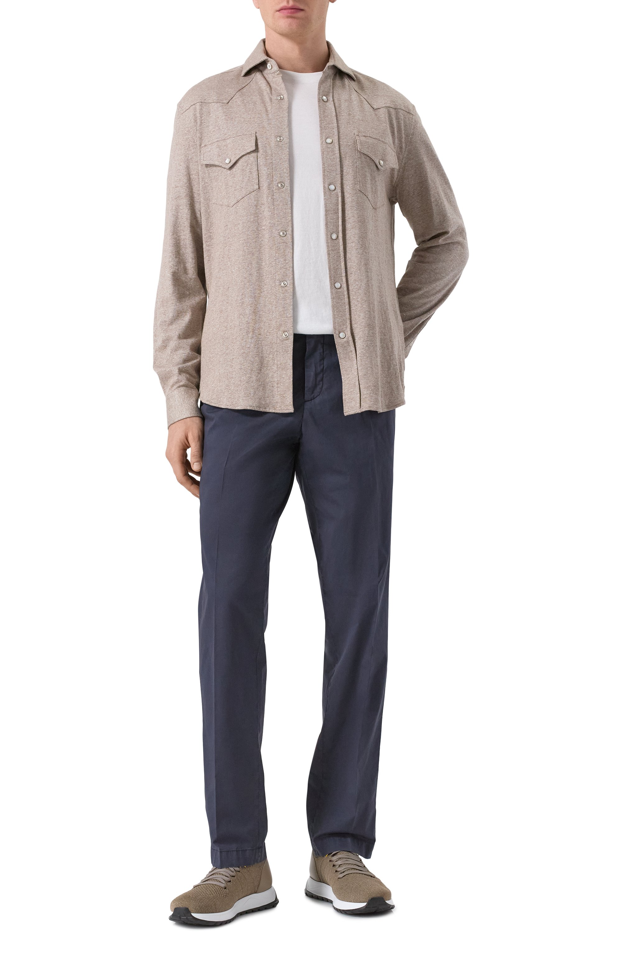 Брюки из лиоцелла и хлопка CORNELIANI, арт. 254ED6-2520127, фото 2