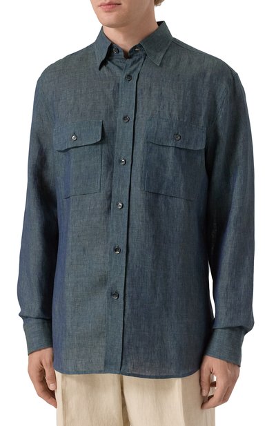 Льняная рубашка BRIONI, арт. SCFA0L-P9111, фото 3