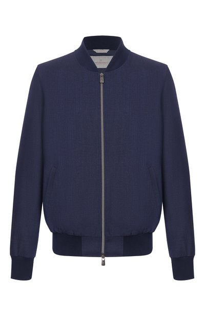 Мужской бомбер из шерсти и шелка CAPOBIANCO, арт. 20M190.LR00.