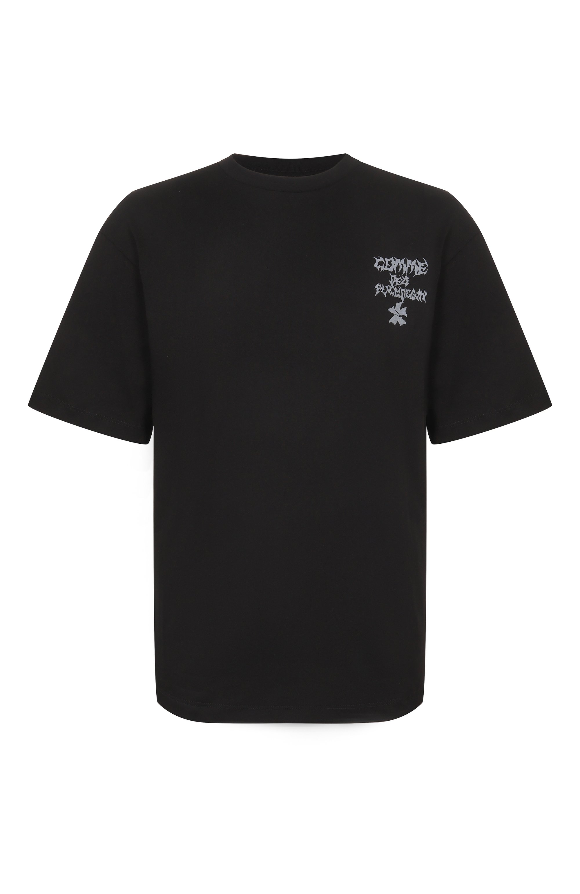 Хлопковая футболка COMME DES FUCKDOWN черного цвета по цене 7510 руб., арт. CFABM01952, фото 1 Хлопковая футболка COMME DES FUCKDOWN, арт. CFABM01952, фото 1