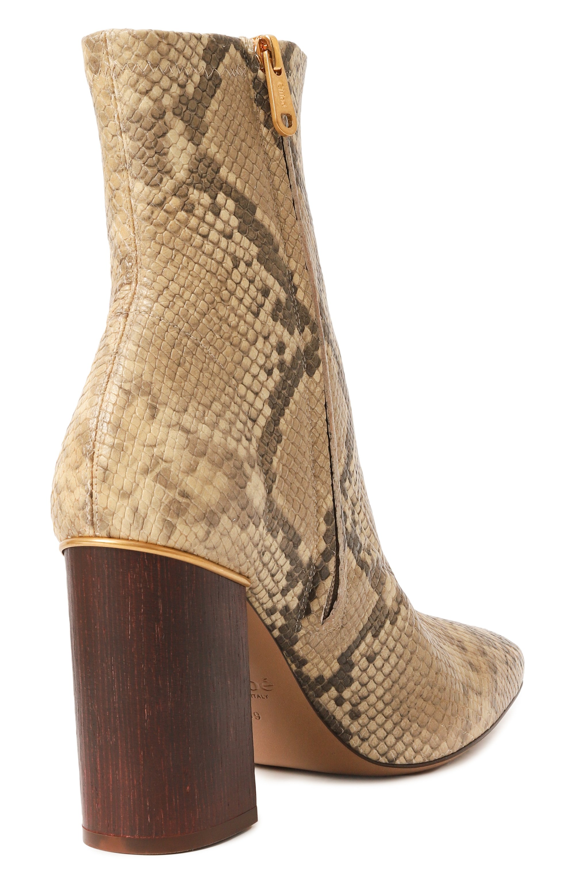 Кожаные ботильоны ambre CHLOÉ, арт. CHC24A03XLX, фото 5