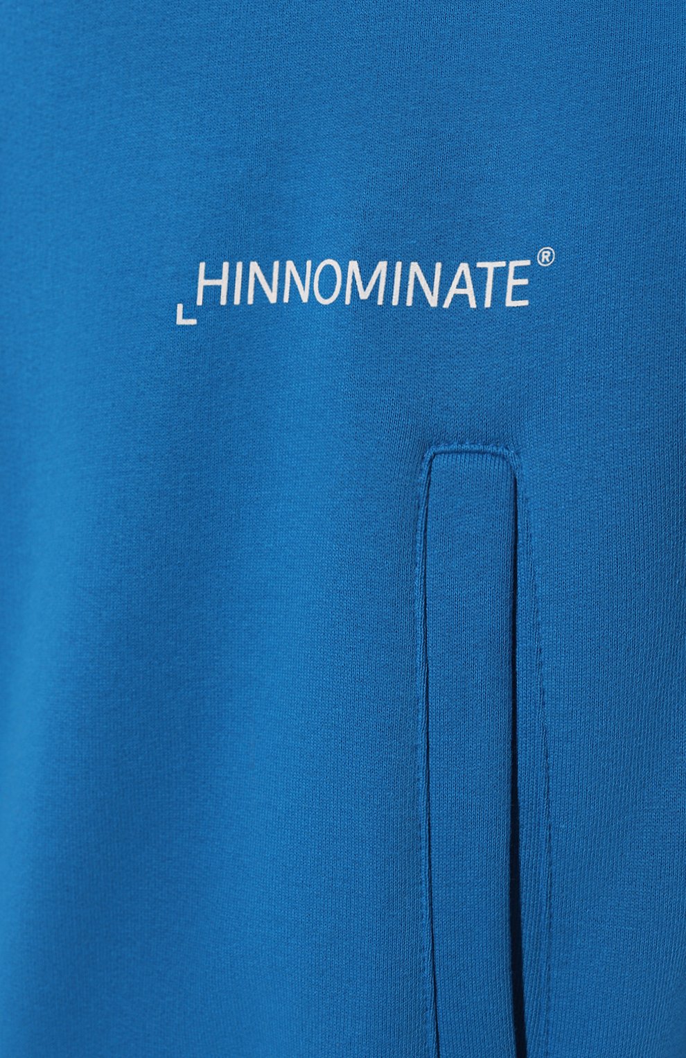 Хлопковая толстовка HINNOMINATE синего цвета по цене 18050 руб., арт. HUS3/HNM184, фото 5 Хлопковая толстовка HINNOMINATE, арт. HUS3/HNM184, фото 5