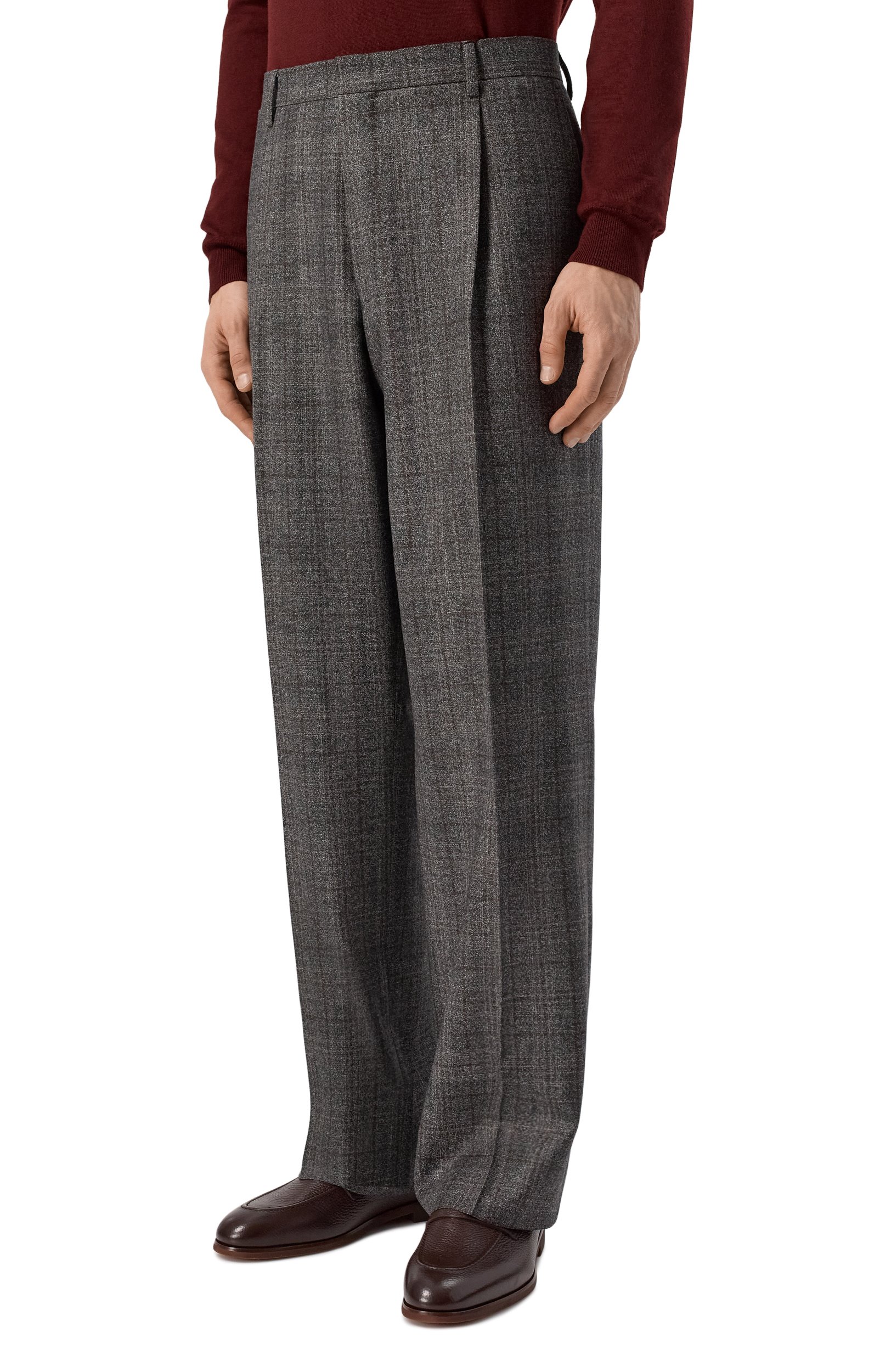 Шерстяные брюки CORNELIANI темно-серого цвета по цене 65250 руб., арт. 284H39/2A17362, фото 3 Шерстяные брюки CORNELIANI, арт. 284H39/2A17362, фото 3