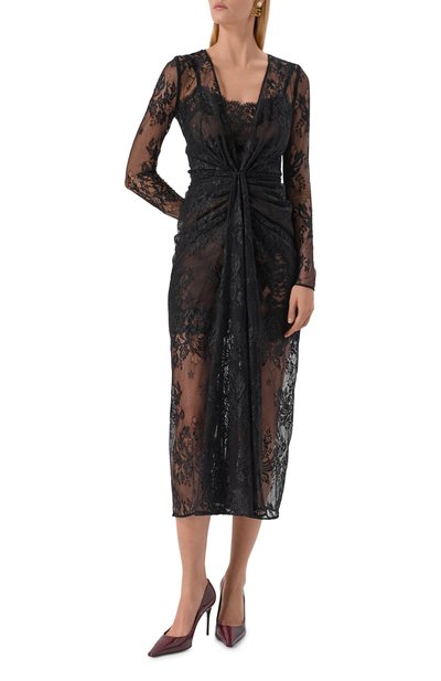 Платье DOLCE & GABBANA черного цвета по цене 594000 руб., арт. F6T0IT/FLUCP, фото 3 Платье DOLCE & GABBANA, арт. F6T0IT/FLUCP, фото 3