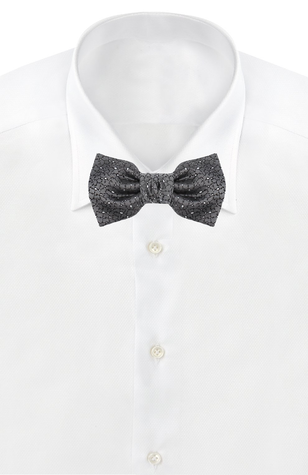 Шелковый галстук-бабочка с узором LANVIN, арт. 3112/B0W TIE, фото 2