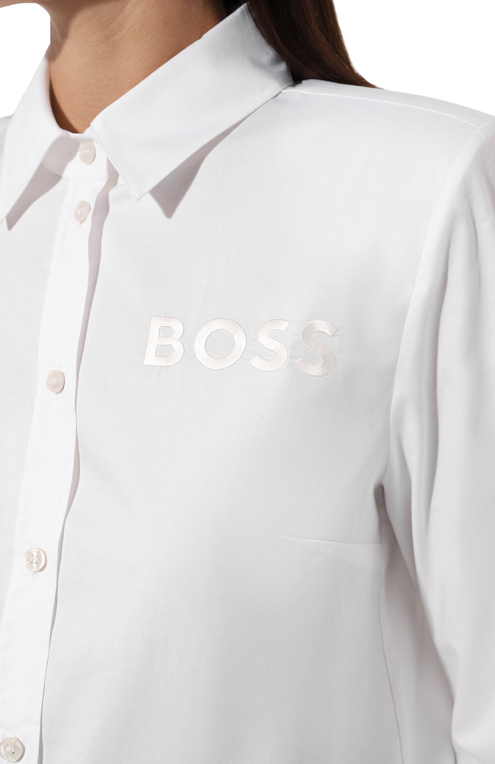 Хлопковая рубашка BOSS, арт. 50494458, фото 5
