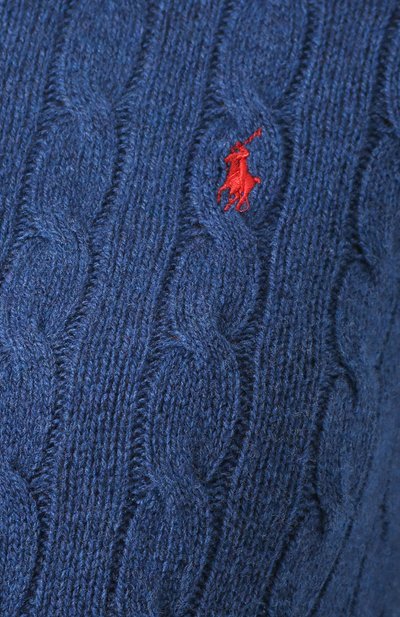 Шерстяной пуловер POLO RALPH LAUREN синего цвета по цене 21800 руб., арт. 211525764, фото 5 Шерстяной пуловер POLO RALPH LAUREN, арт. 211525764, фото 5