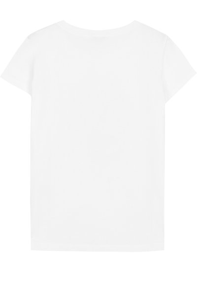 Хлопковая футболка с принтом и пайетками SIMONETTA, арт. 1I8191/IX100/12-16, фото 2