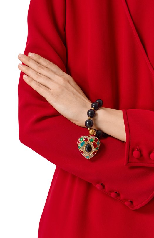 Браслет Coeur Royal Valentino 8W2J0Y49/QBT Чёрный  8W2J0Y49/QBT Фото 2