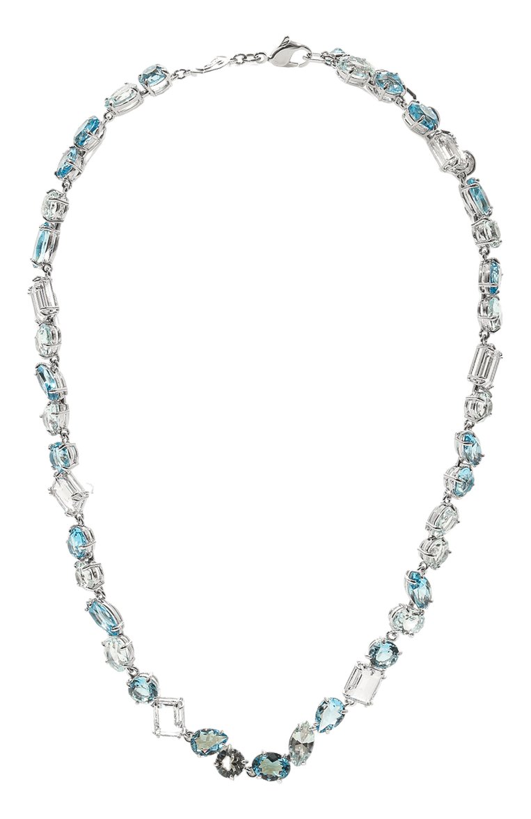 コエリー Колье gema SWAROVSKI голубого цвета купить в интернет-магазине ЦУМ