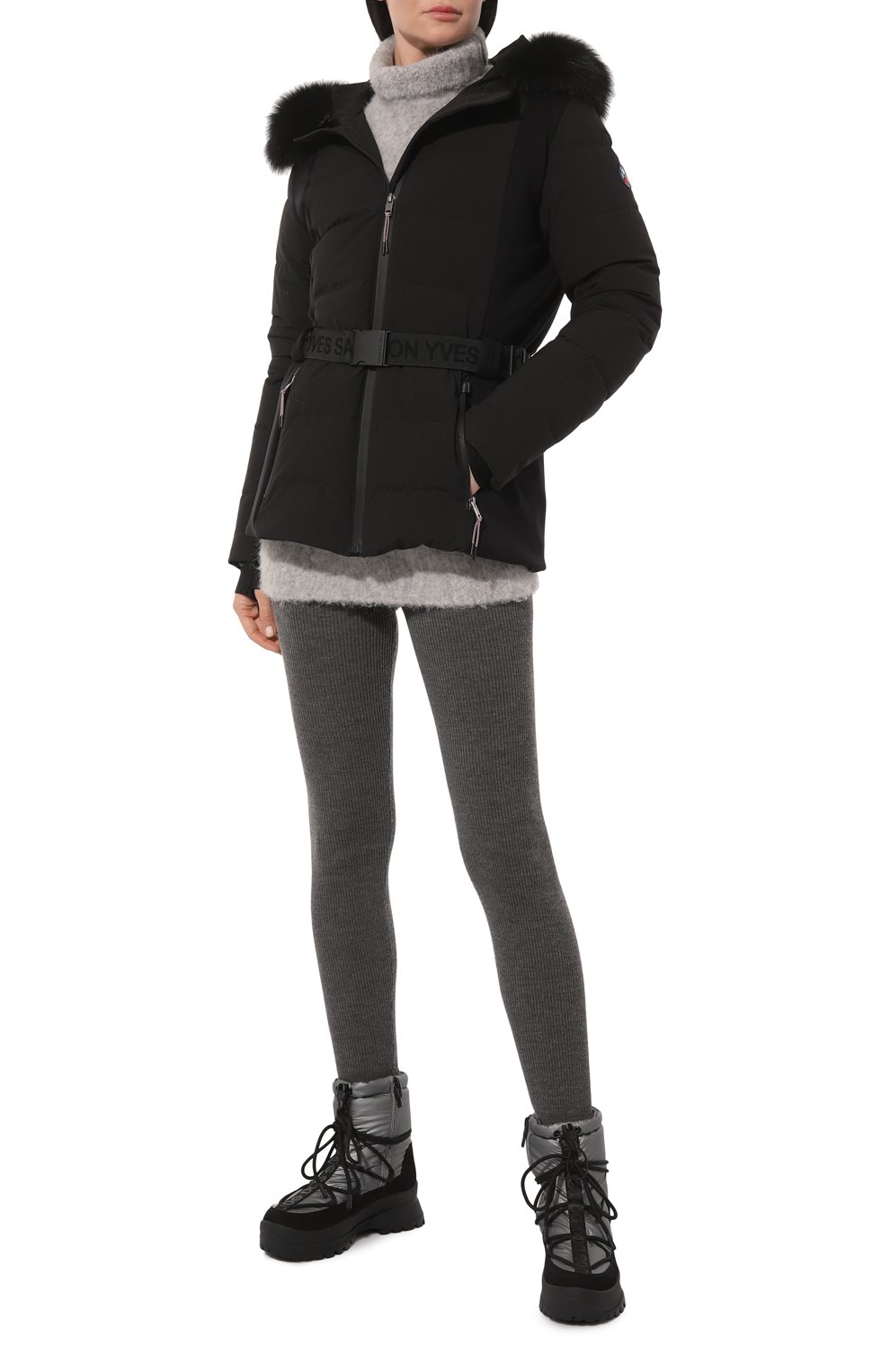 Пуховик с отделкой из меха песца YVES SALOMON, арт. 24WKV90264T20G_SET, фото 2
