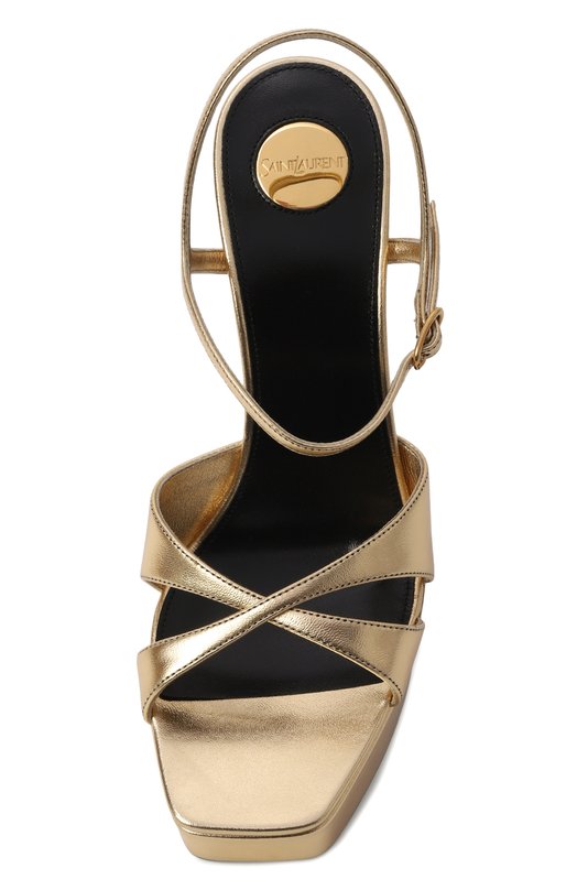 Кожаные босоножки Debbie Saint Laurent 820579/0NL00 Золотой  820579/0NL00 Фото 6