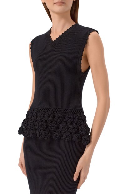 Хлопковый жилет GANNI, арт. A1070251, фото 3