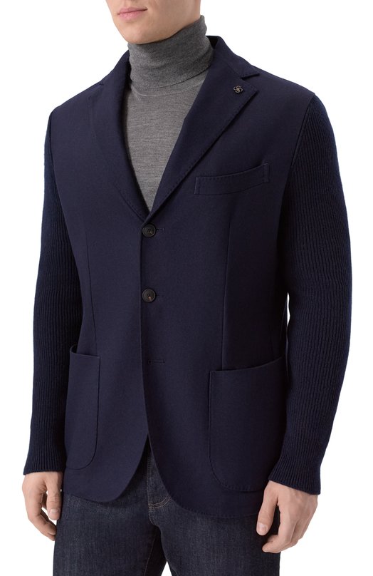 Шерстяной пиджак Gran Sasso 23133/51320 Синий  23133/51320 Фото 6
