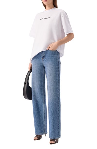 Женская хлопковая футболка MSGM, арт. 4041MDM132D/267002