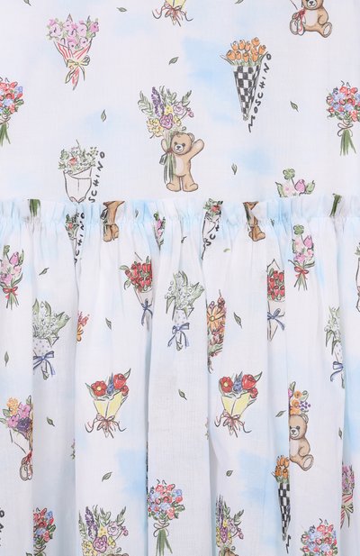 Хлопковое платье MOSCHINO голубого цвета по цене 31750 руб., арт. HDV0HH/L1B14_001, фото 3 Хлопковое платье MOSCHINO, арт. HDV0HH/L1B14_001, фото 3
