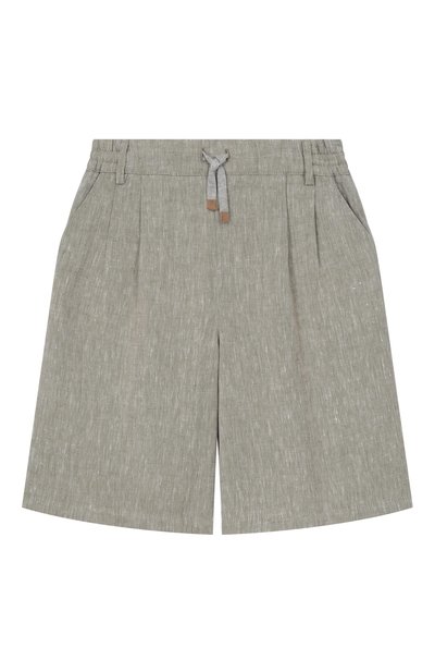 Шорты изо льна и хлопка ELEVENTY, арт. EY6P19/I0316