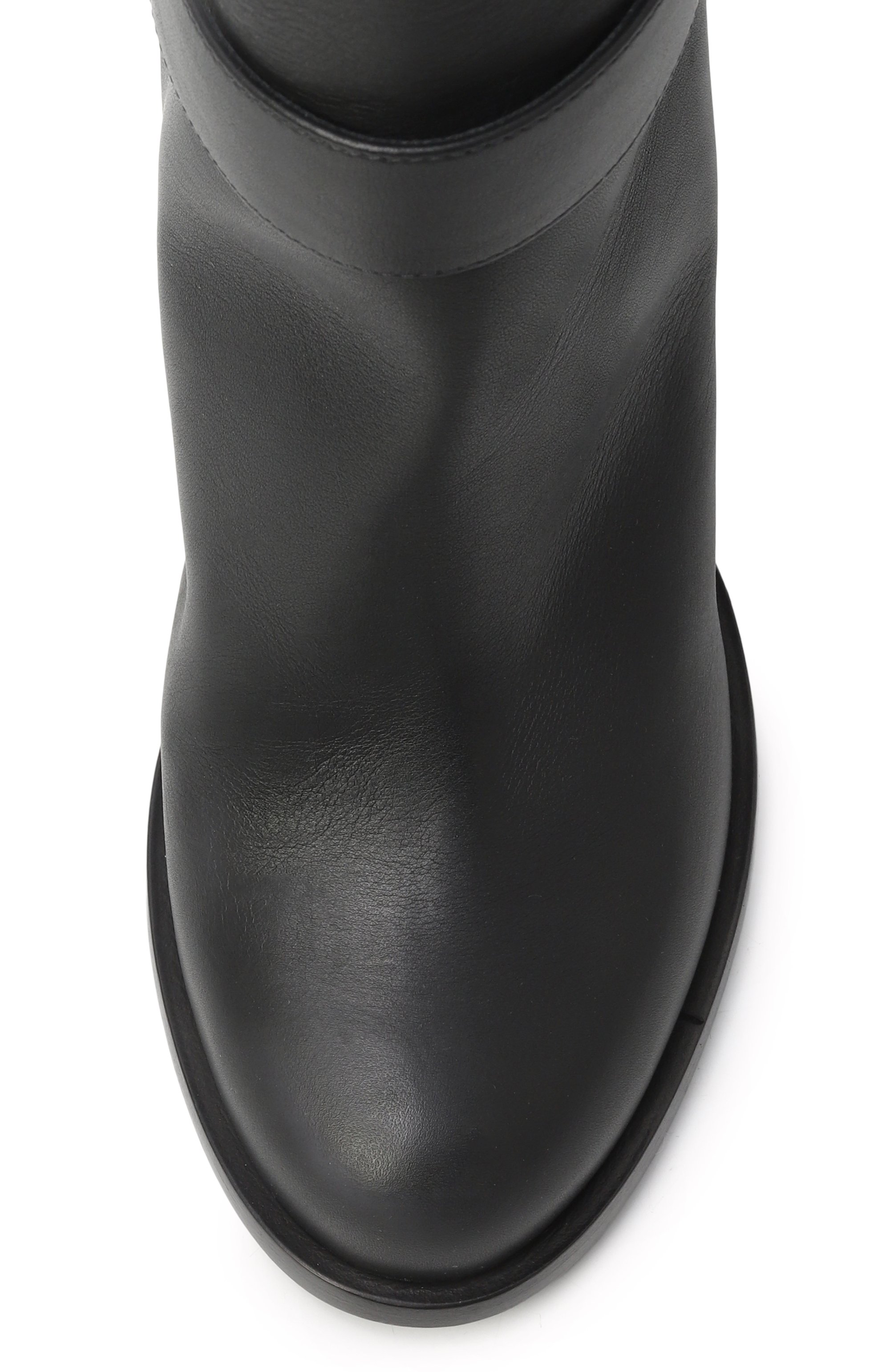 Кожаные сапоги moss 105 DOLCE & GABBANA черного цвета по цене 249500 руб., арт. CU1222/A0831, фото 6 Кожаные сапоги moss 105 DOLCE & GABBANA, арт. CU1222/A0831, фото 6