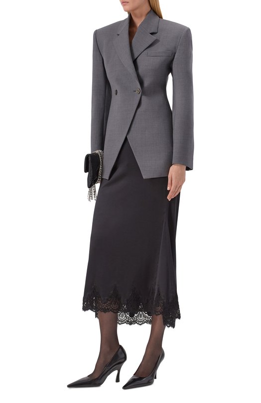 Шерстяной жакет Giuseppe di Morabito 05FWJA121 05327A Серый  05FWJA121 05327A Фото 2