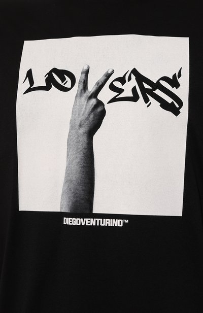 Хлопковая футболка DIEGO VENTURINO, арт. D3W4DVTS0ML0, фото 5